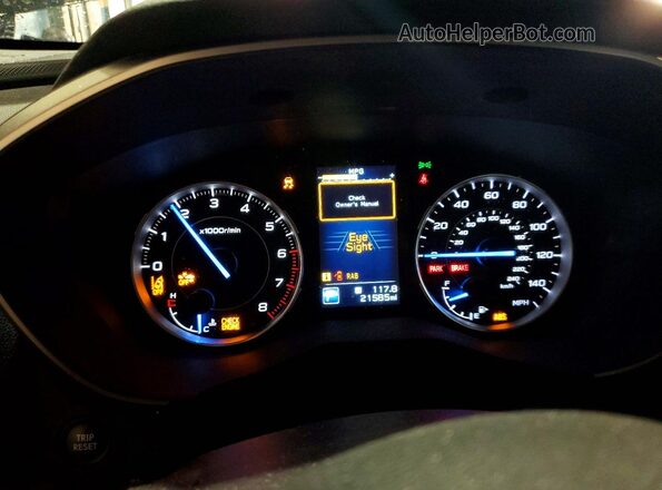 4S4WMARD1N3454527 2022 SUBARU ASCENT Черный Вид щитка приборов