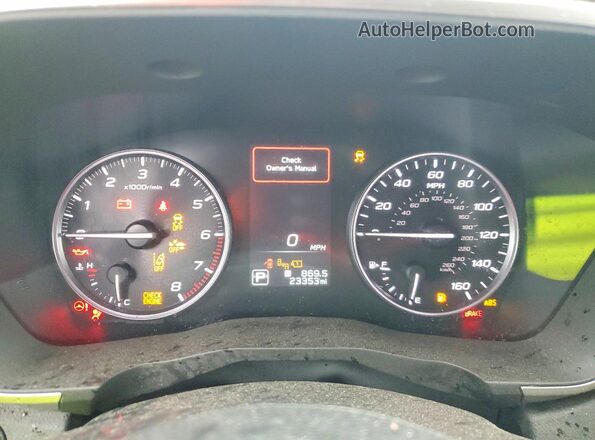 4S4WMARD1R3437538 2024 SUBARU ASCENT Серебряный Вид щитка приборов