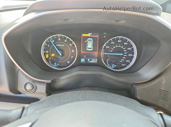 4S4WMARD2K3438932 2019 SUBARU ASCENT White ხელსაწყოთა პანელის ხედი