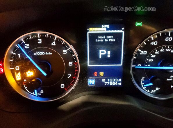 4S4WMARD4N3421022 2022 SUBARU ASCENT Green Vista del cuadro de instrumentos
