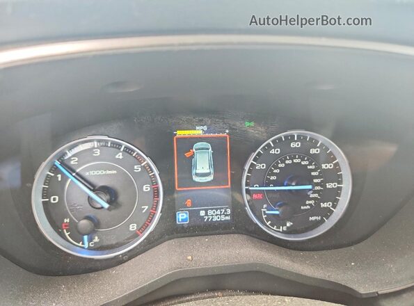 4S4WMARD6L3416451 2020 SUBARU ASCENT Синий Вид щитка приборов