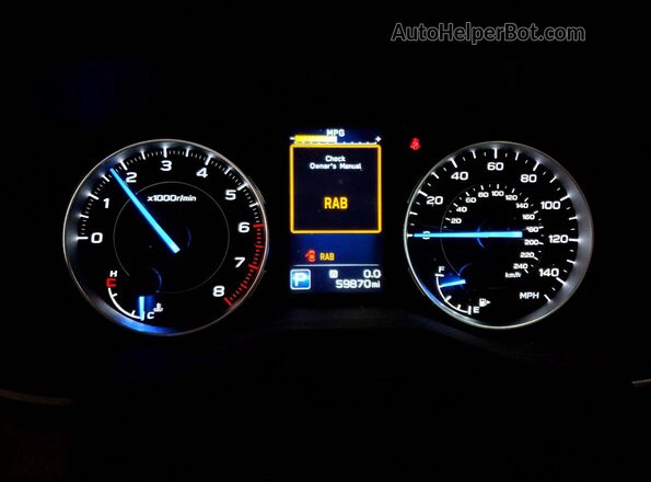 4S4WMARD7M3450755 2021 SUBARU ASCENT Синий Вид щитка приборов