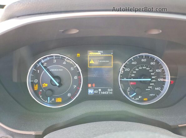 4S4WMARD9K3420637 2019 SUBARU ASCENT Серый Вид щитка приборов