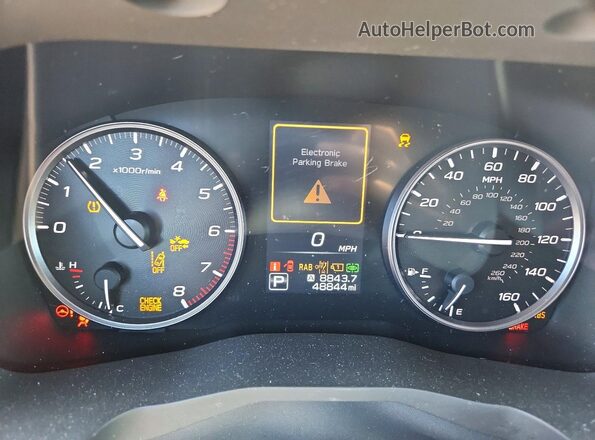 4S4WMAUD5P3435523 2023 SUBARU ASCENT Black Вид щитка приладів