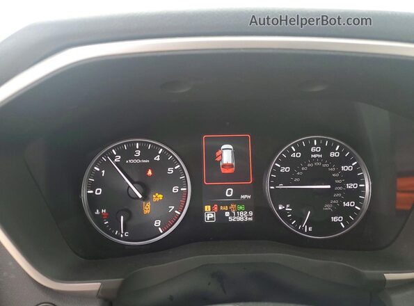 4S4WMAUD8P3423804 2023 SUBARU ASCENT Black Вид щитка приладів