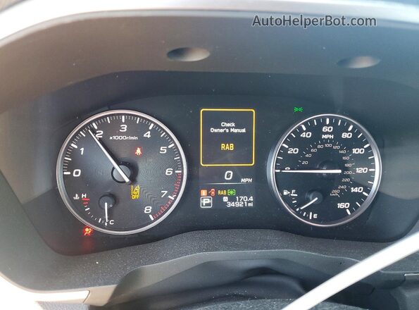 4S4WMAWD8R3409935 2024 SUBARU ASCENT Red Вид щитка приладів