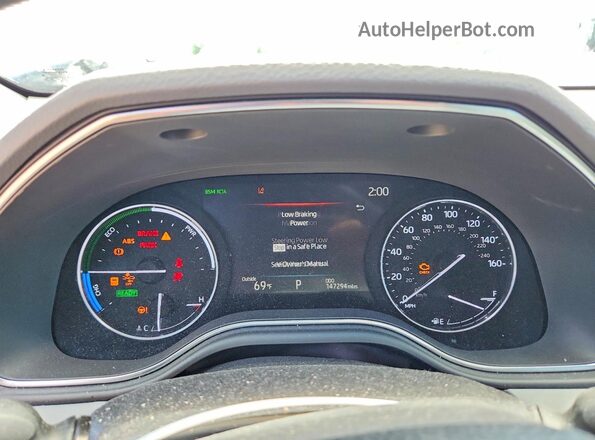 4T1AA1ABXMU005403 2021 TOYOTA AVALON Серебряный Вид щитка приборов