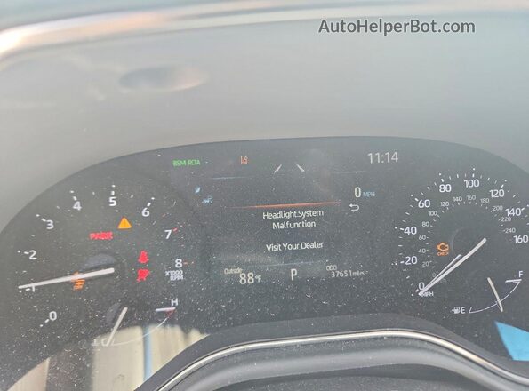 4T1AZ1FB8NU078126 2022 TOYOTA AVALON Gray Instrument cluster view