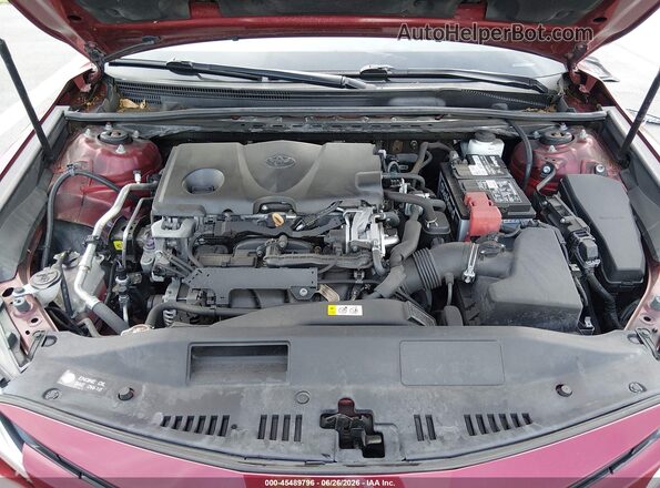 4T1B11HK2KU757944 2019 TOYOTA CAMRY Red Rear view