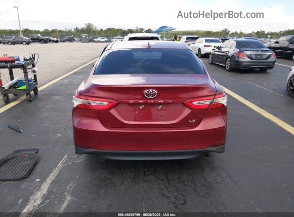 4T1B11HK2KU757944 2019 TOYOTA CAMRY Red 