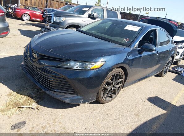 4T1B11HK3KU827015 2019 TOYOTA CAMRY Синий Передняя левая четверть