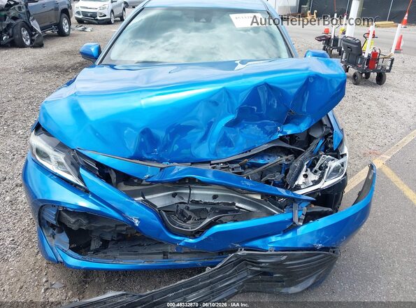 4T1B11HK4KU295189 2019 TOYOTA CAMRY Синий Вид спереди