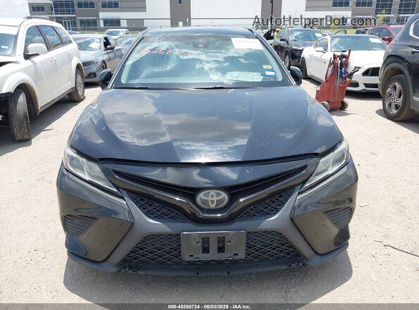 4T1B11HK5JU614517 2018 TOYOTA CAMRY Черный Вид панели приборов