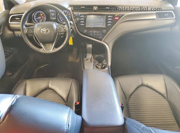 4T1B11HK5JU636713 2018 TOYOTA CAMRY Black Առջևի վահանակի տեսք