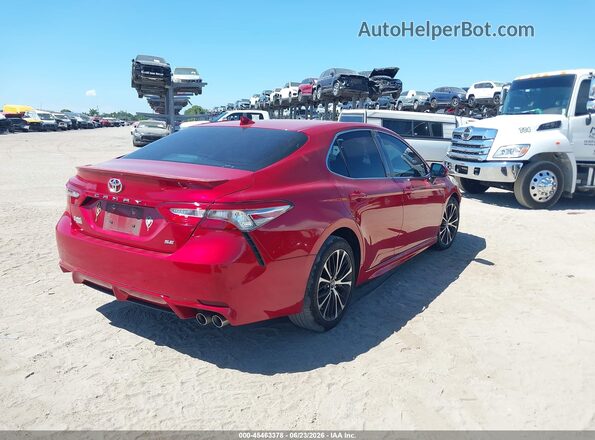 4T1B11HK5KU202020 2019 TOYOTA CAMRY Red Rear right