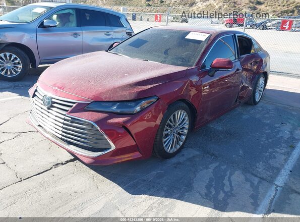 4T1B21FB5KU006322 2019 TOYOTA AVALON HYBRID Red Передня ліва чверть