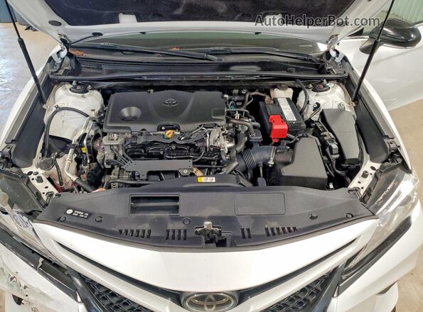 4T1B61HK0KU752050 2019 TOYOTA CAMRY White უკანა სალონის ხედი