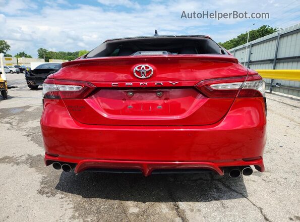 4T1B61HK5KU168985 2019 TOYOTA CAMRY Red Вид ззаду