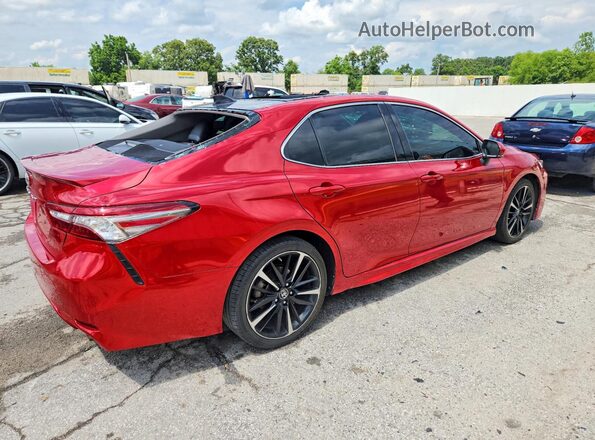 4T1B61HK5KU168985 2019 TOYOTA CAMRY Red Задня права чверть