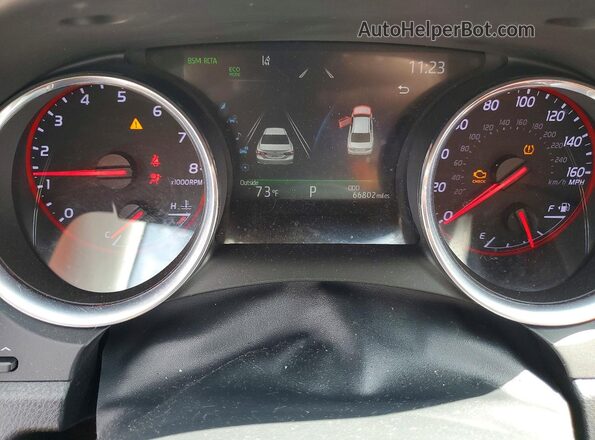 4T1B61HK5KU722011 2019 TOYOTA CAMRY White Vista del cuadro de instrumentos