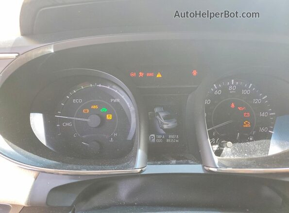 4T1BD1EB1GU049655 2016 TOYOTA AVALON White Widok zestawu wskaźników