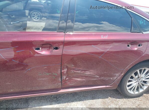 4T1BD1EB4GU054459 2016 TOYOTA AVALON HYBRID Maroon Դիմացի տեսք