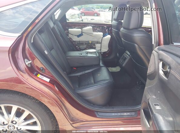 4T1BD1EB4GU054459 2016 TOYOTA AVALON HYBRID Maroon VIN կոդի պիտակի տեսք