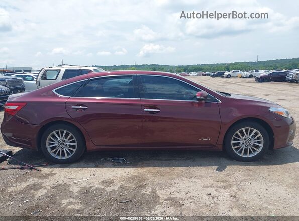 4T1BD1EB4GU054459 2016 TOYOTA AVALON HYBRID Maroon Սալոնի 360 աստիճան տեսք