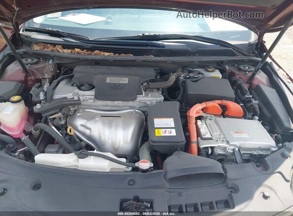 4T1BD1EB4GU054459 2016 TOYOTA AVALON HYBRID Maroon Հետևի տեսք