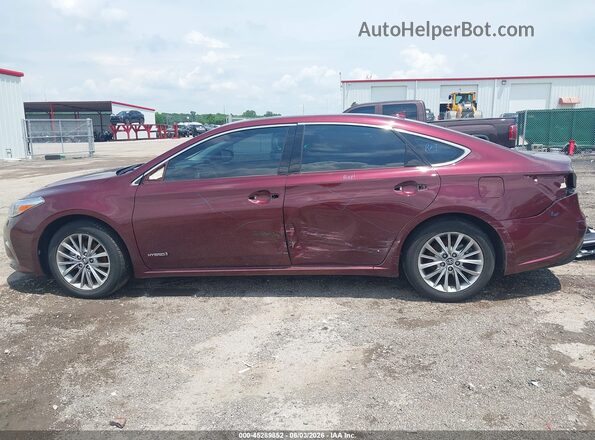 4T1BD1EB4GU054459 2016 TOYOTA AVALON HYBRID Maroon 