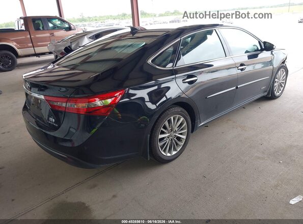 4T1BD1EB5GU051053 2016 TOYOTA AVALON HYBRID Black Trasero derecho