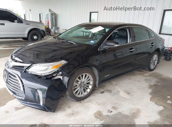 4T1BD1EB5GU051053 2016 TOYOTA AVALON HYBRID Black Vista tres cuartos delantera izquierda