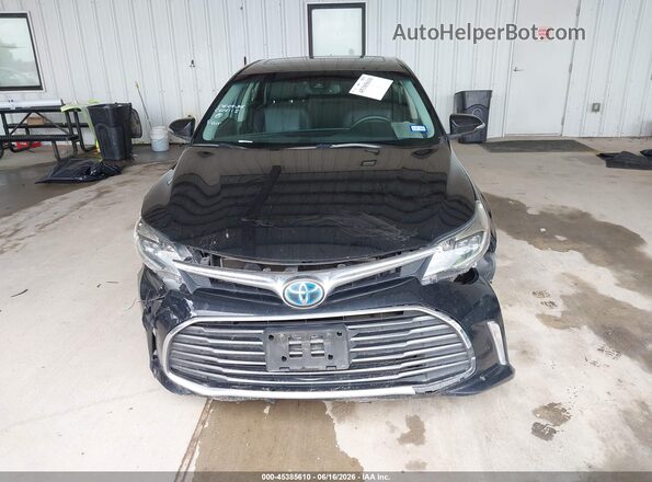 4T1BD1EB5GU051053 2016 TOYOTA AVALON HYBRID Black Vista del cuadro de instrumentos