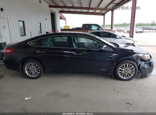 4T1BD1EB5GU051053 2016 TOYOTA AVALON HYBRID Black Vista interior trasera