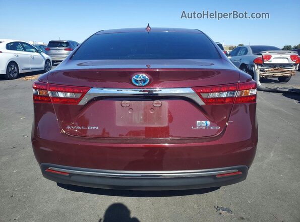 4T1BD1EB6GU050459 2016 TOYOTA AVALON Burgundy უკანა ხედი