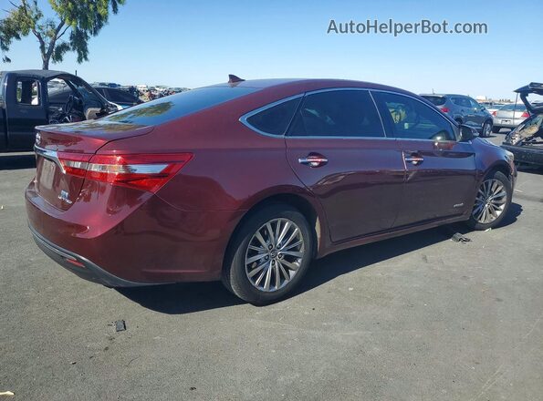 4T1BD1EB6GU050459 2016 TOYOTA AVALON Burgundy უკანა მარჯვენა