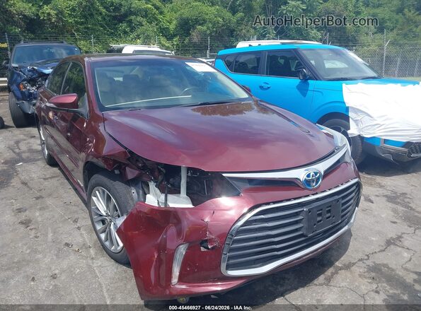 4T1BD1EB6GU055502 2016 TOYOTA AVALON HYBRID Red Դիմացի տեսք