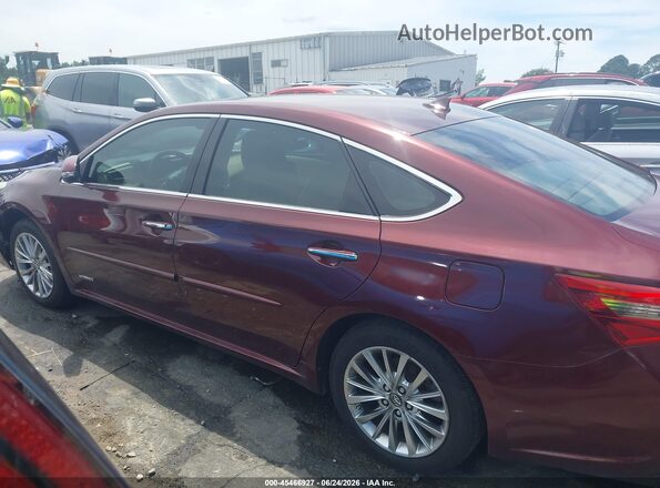 4T1BD1EB6GU055502 2016 TOYOTA AVALON HYBRID Red Սալոնի 360 աստիճան տեսք