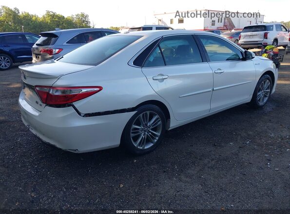 4T1BD1FK0GU200130 2016 TOYOTA CAMRY HYBRID White უკანა მარჯვენა
