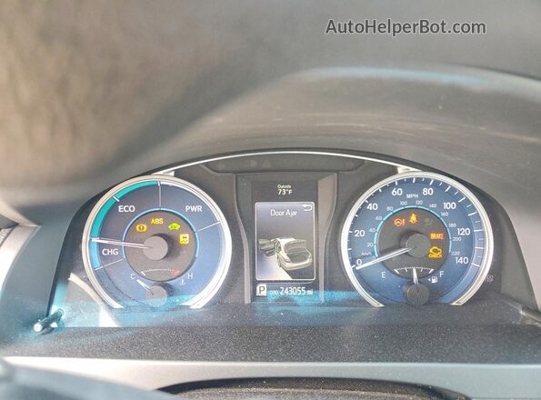 4T1BD1FK2HU214645 2017 TOYOTA CAMRY White Вид щитка приладів