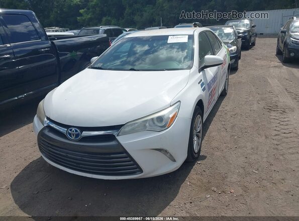 4T1BD1FK7GU177526 2016 TOYOTA CAMRY HYBRID White Передня ліва чверть