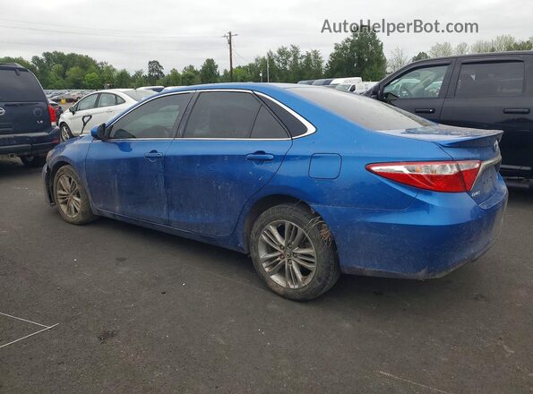 4T1BF1FK0HU757079 2017 TOYOTA CAMRY Синий Задняя левая четверть
