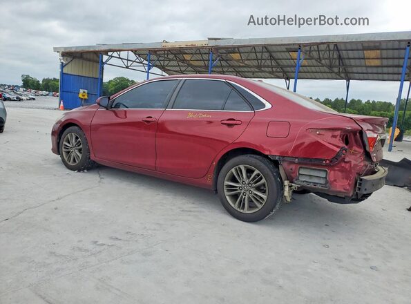 4T1BF1FK1GU538159 2016 TOYOTA CAMRY Red Задня ліва чверть