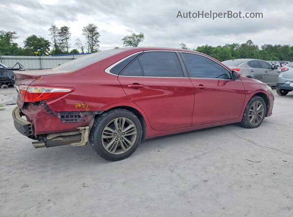 4T1BF1FK1GU538159 2016 TOYOTA CAMRY Red Задня права чверть