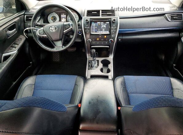 4T1BF1FK1GU560050 2016 TOYOTA CAMRY Blue Widok deski rozdzielczej