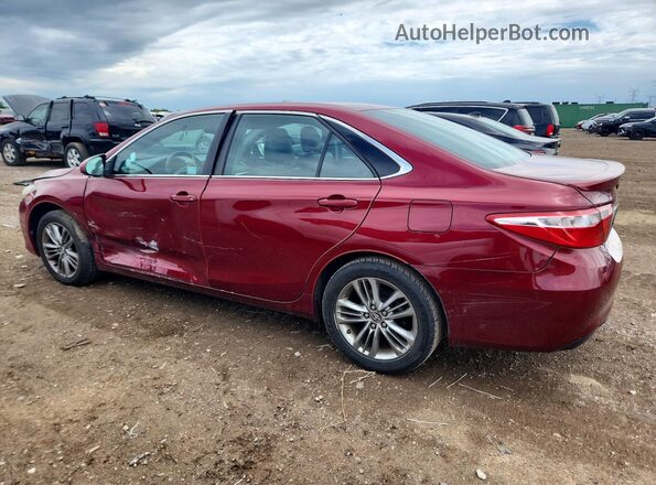 4T1BF1FK1GU566043 2016 TOYOTA CAMRY Red Задня ліва чверть