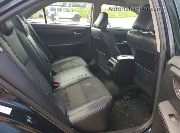 4T1BF1FK1HU654060 2017 TOYOTA CAMRY Black Вид задніх сидінь
