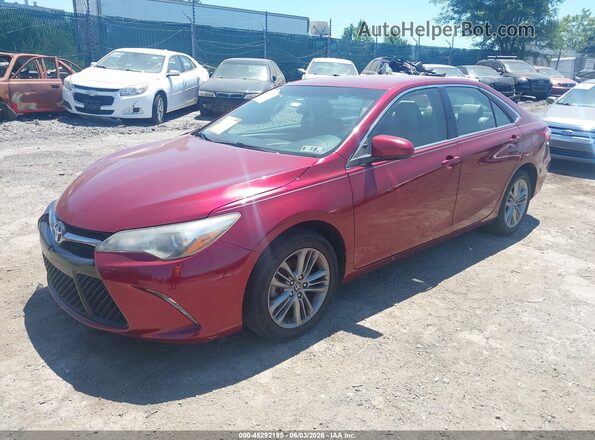 4T1BF1FK1HU798238 2017 TOYOTA CAMRY Red Передня ліва чверть