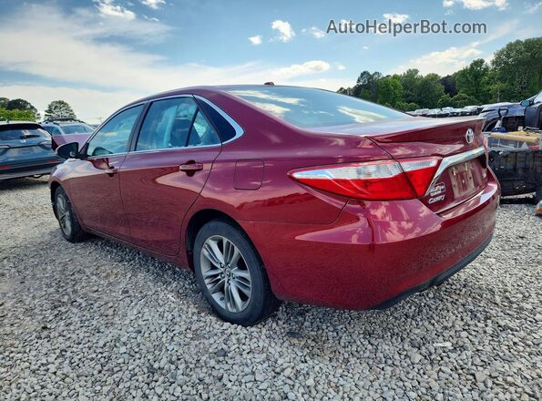 4T1BF1FK2GU580243 2016 TOYOTA CAMRY Red Задня ліва чверть