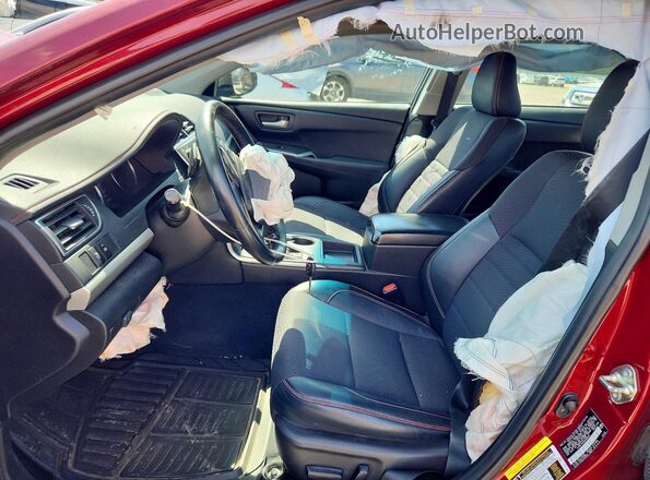 4T1BF1FK2GU580243 2016 TOYOTA CAMRY Red Вид салону спереду